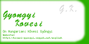 gyongyi kovesi business card