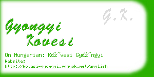 gyongyi kovesi business card